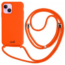 Carcasa COOL para iPhone 14 Cordón Liso Naranja