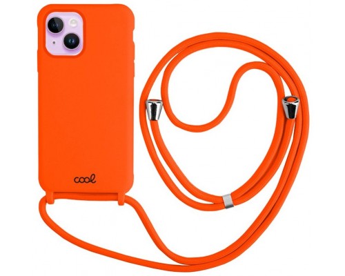 Carcasa COOL para iPhone 14 Cordón Liso Naranja