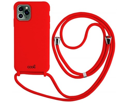 Carcasa COOL para iPhone 14 Pro Cordón Liso Rojo