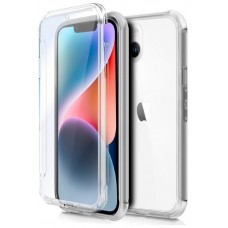 Funda COOL Silicona 3D para iPhone 14 Plus (Transparente Frontal + Trasera)