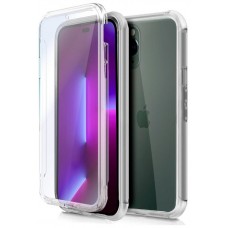 Funda COOL Silicona 3D para iPhone 14 Pro (Transparente Frontal + Trasera)