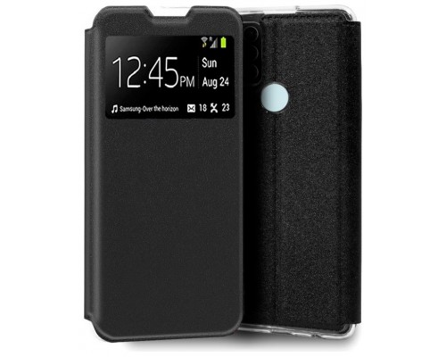 Funda COOL Flip Cover para ZTE Blade A52 Liso Negro
