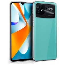 Funda COOL Silicona para Xiaomi Poco C40 (Transparente)