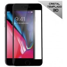 Protector Pantalla Cristal Templado COOL para iPhone 7 Plus / iPhone 8 Plus (FULL 3D Negro)