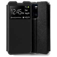 Funda COOL Flip Cover para Vivo Y22s / Y35 Liso Negro