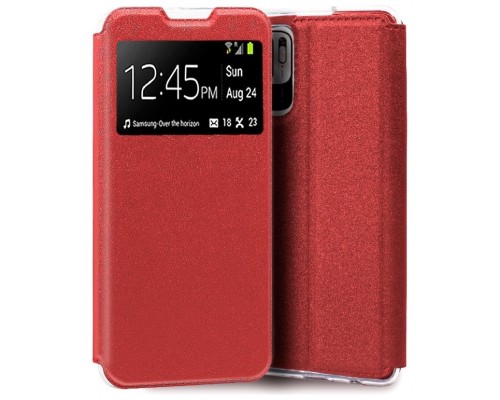 Funda COOL Flip Cover para Xiaomi Redmi 10 5G Liso Rojo