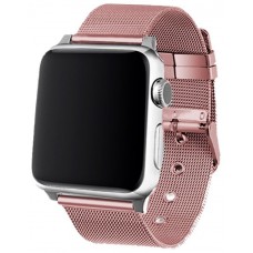 Correa COOL para Apple Watch Series 1 / 2 / 3 / 4 / 5 / 6 / 7 / 8 / 9 / SE (38 / 40 / 41 mm) Metal Rosa