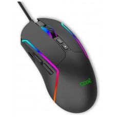 Ratón USB Gaming RGB (Iluminación) COOL Strip Negro