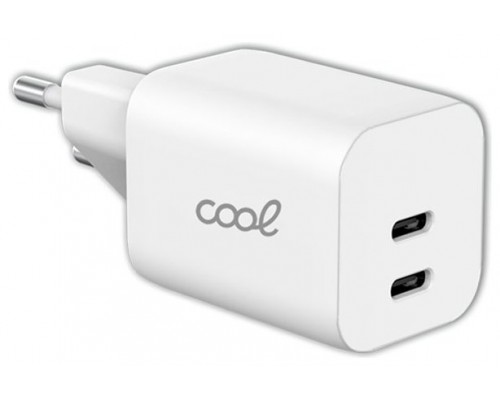 Cargador Red Universal Ultra Fast PD Dual (2 x Tipo-C) COOL (35W) Blanco