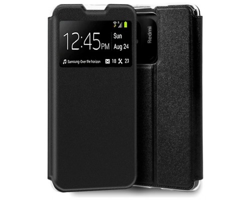 Funda COOL Flip Cover para Xiaomi Redmi 12C Liso Negro