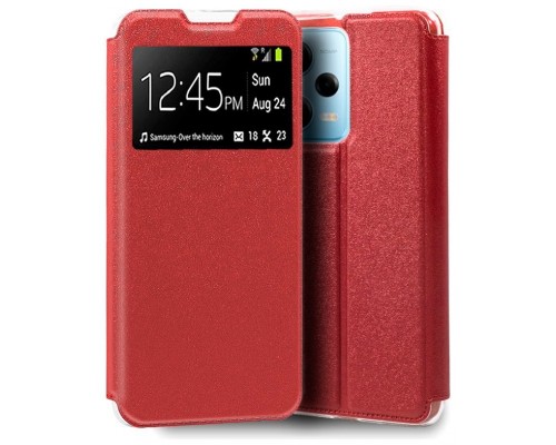 Funda COOL Flip Cover para Xiaomi Redmi Note 12 Pro 5G Liso Rojo