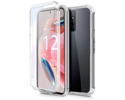 Funda COOL Silicona 3D para Xiaomi Redmi Note 12 (Transparente Frontal + Trasera)