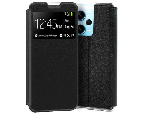 Funda COOL Flip Cover para Xiaomi Redmi Note 12 Pro Plus 5G Liso Negro