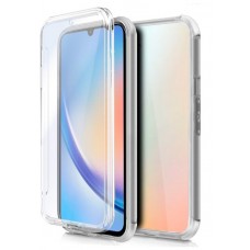 Funda COOL Silicona 3D para Samsung A346 Galaxy A34 5G (Transparente Frontal + Trasera)