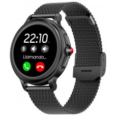 Smartwatch Metal + Silicona COOL Dover Negro (Llamadas, Salud, Deporte, Correa Extra)
