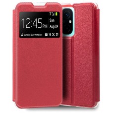 Funda COOL Flip Cover para Xiaomi Redmi 12C Liso Rojo