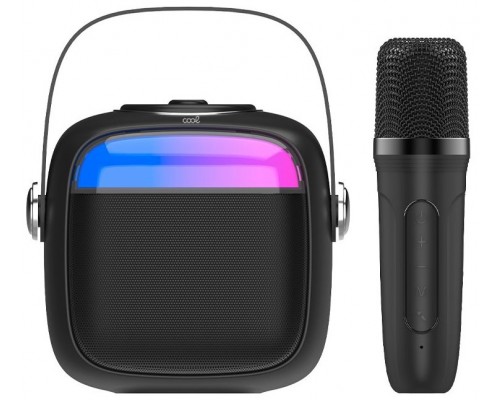 Altavoz Bluetooth Universal Música 6W COOL Mini Karaoke + Micrófono Negro