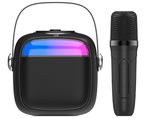 Altavoz Bluetooth Universal Música 6W COOL Mini Karaoke + 1 Micrófono Negro