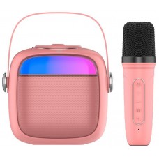 Altavoz Bluetooth Universal Música 6W COOL Mini Karaoke + Micrófono Rosa