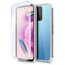 Funda COOL Silicona 3D para Xiaomi Redmi Note 12S (Transparente Frontal + Trasera)