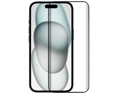 Protector Pantalla Cristal Templado COOL para iPhone 15 (FULL 3D Negro)