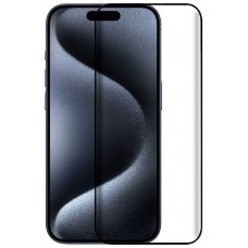 Protector Pantalla Cristal Templado COOL para iPhone 15 Pro (FULL 3D Negro)