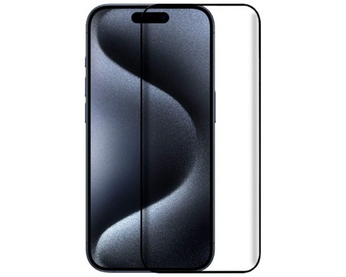 Protector Pantalla Cristal Templado COOL para iPhone 15 Pro (FULL 3D Negro)