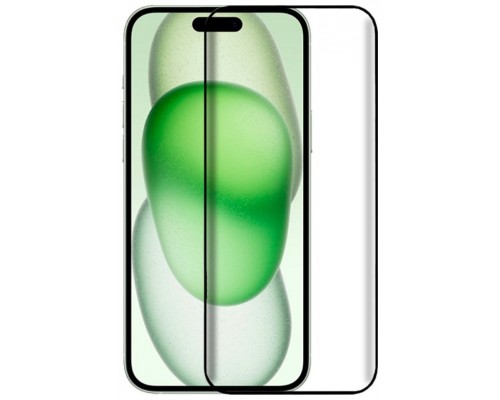 Protector Pantalla Cristal Templado COOL para iPhone 15 Plus (FULL 3D Negro)
