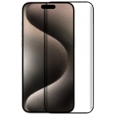 Protector Pantalla Cristal Templado COOL para iPhone 15 Pro Max (FULL 3D Negro)
