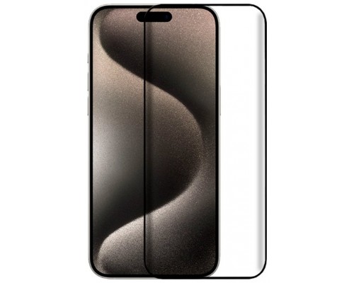 Protector Pantalla Cristal Templado COOL para iPhone 15 Pro Max (FULL 3D Negro)