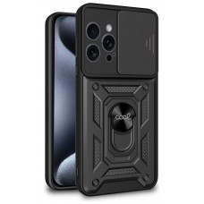 Carcasa COOL para iPhone 15 Pro Hard Ring Negro