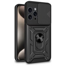 Carcasa COOL para iPhone 15 Pro Max Hard Ring Negro