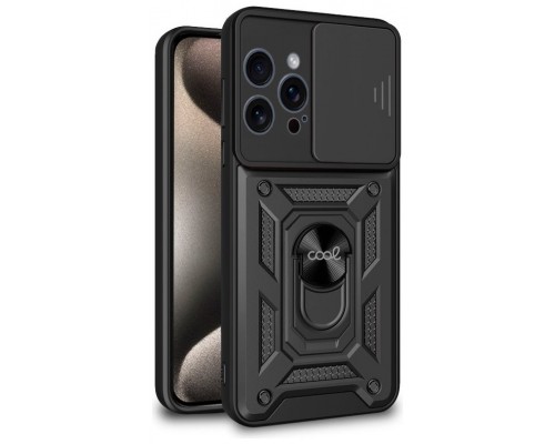 Carcasa COOL para iPhone 15 Pro Max Hard Ring Negro