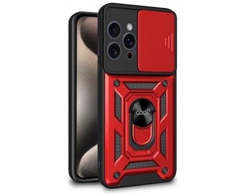 Carcasa COOL para iPhone 15 Pro Max Hard Ring Rojo