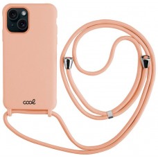Carcasa COOL para iPhone 15 Cordón Liso Rosa