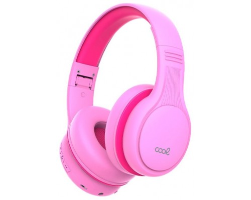 Auriculares Stereo Bluetooth Cascos Infantiles COOL Kids Rosa (Volumen Limitado)