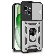 Carcasa COOL para iPhone 15 Plus Hard Ring Plata