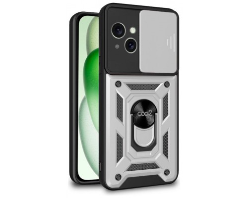 Carcasa COOL para iPhone 15 Plus Hard Ring Plata