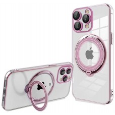 Carcasa COOL para iPhone 15 Pro Magnética Ring Rosa