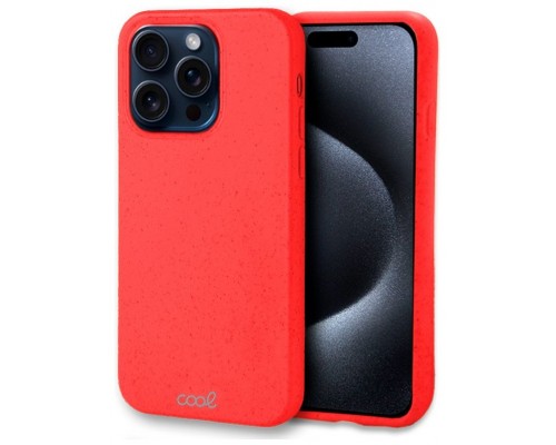 Carcasa COOL para iPhone 15 Pro Eco Biodegradable Rojo