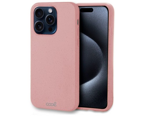 Carcasa COOL para iPhone 15 Pro Eco Biodegradable Rosa
