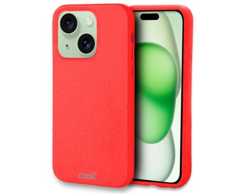 Carcasa COOL para iPhone 15 Plus Eco Biodegradable Rojo