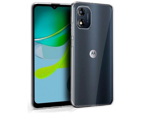 Funda COOL Silicona para Motorola Moto E13 (Transparente)