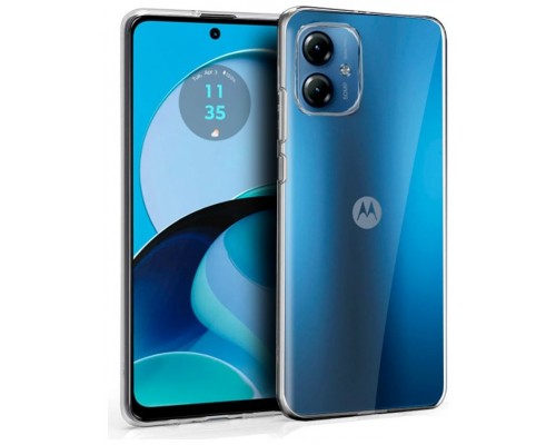 Funda COOL Silicona para Motorola Moto G14 (Transparente)