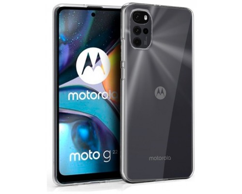 Funda COOL Silicona para Motorola Moto G22 (Transparente)