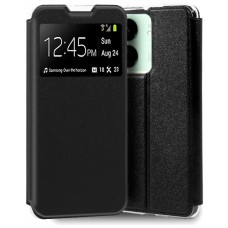 Funda COOL Flip Cover para Xiaomi Redmi 13C / Poco C65 Liso Negro