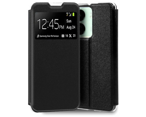 Funda COOL Flip Cover para Xiaomi Redmi 13C / Poco C65 Liso Negro