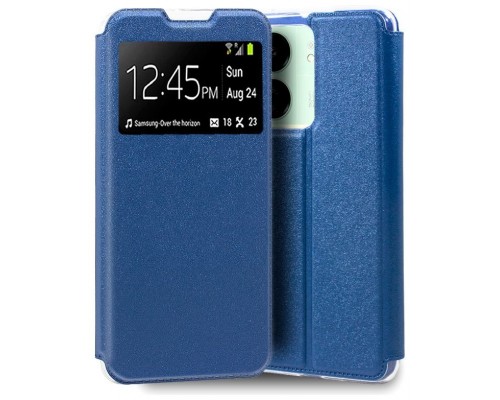Funda COOL Flip Cover para Xiaomi Redmi 13C / Poco C65 Liso Azul