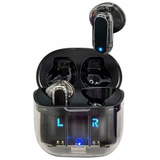 Auriculares Stereo Bluetooth Dual Pod Earbuds COOL Crystal Negro