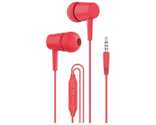 Auriculares 3,5 mm COOL Bear Stereo Con Micro Rojo